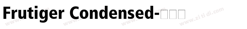 Frutiger Condensed字体转换